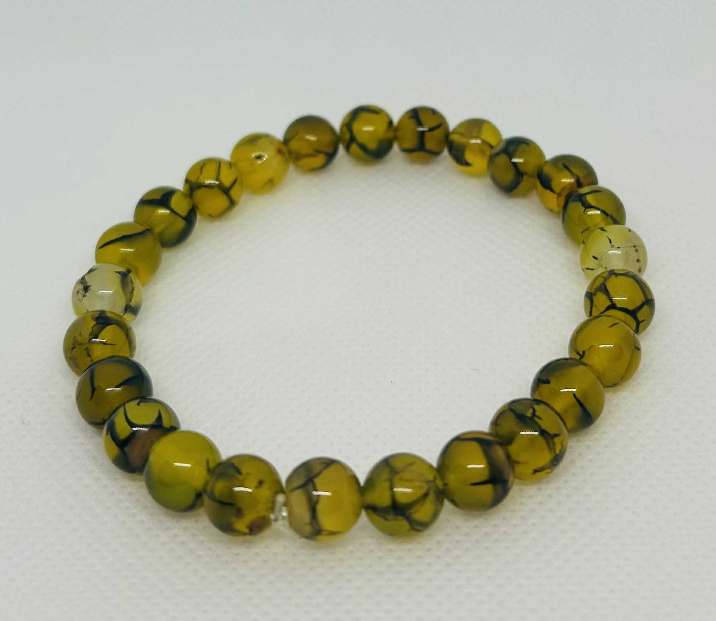 Bracelet en pierre naturelle veine de dragon Cabijou