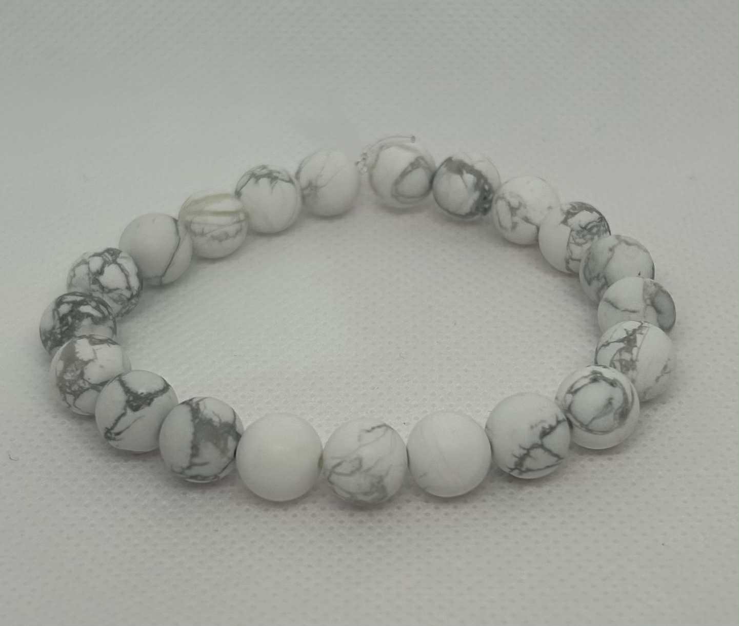 Bracelet en pierre naturelle Howlite
