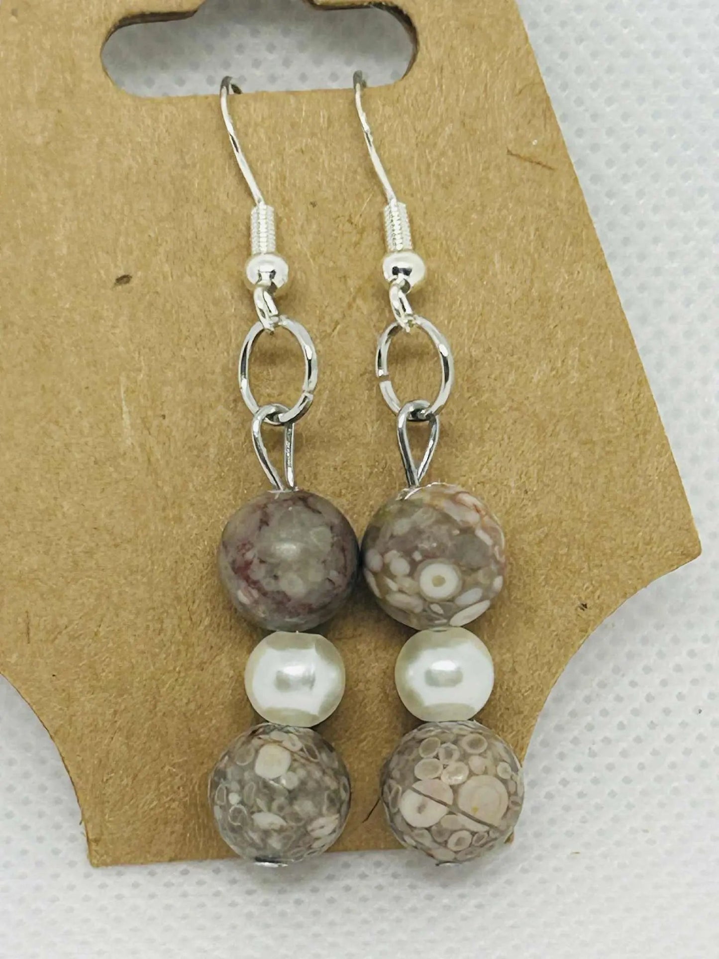 Boucle d'oreille en pierre naturelle Labradorite - Cabijou