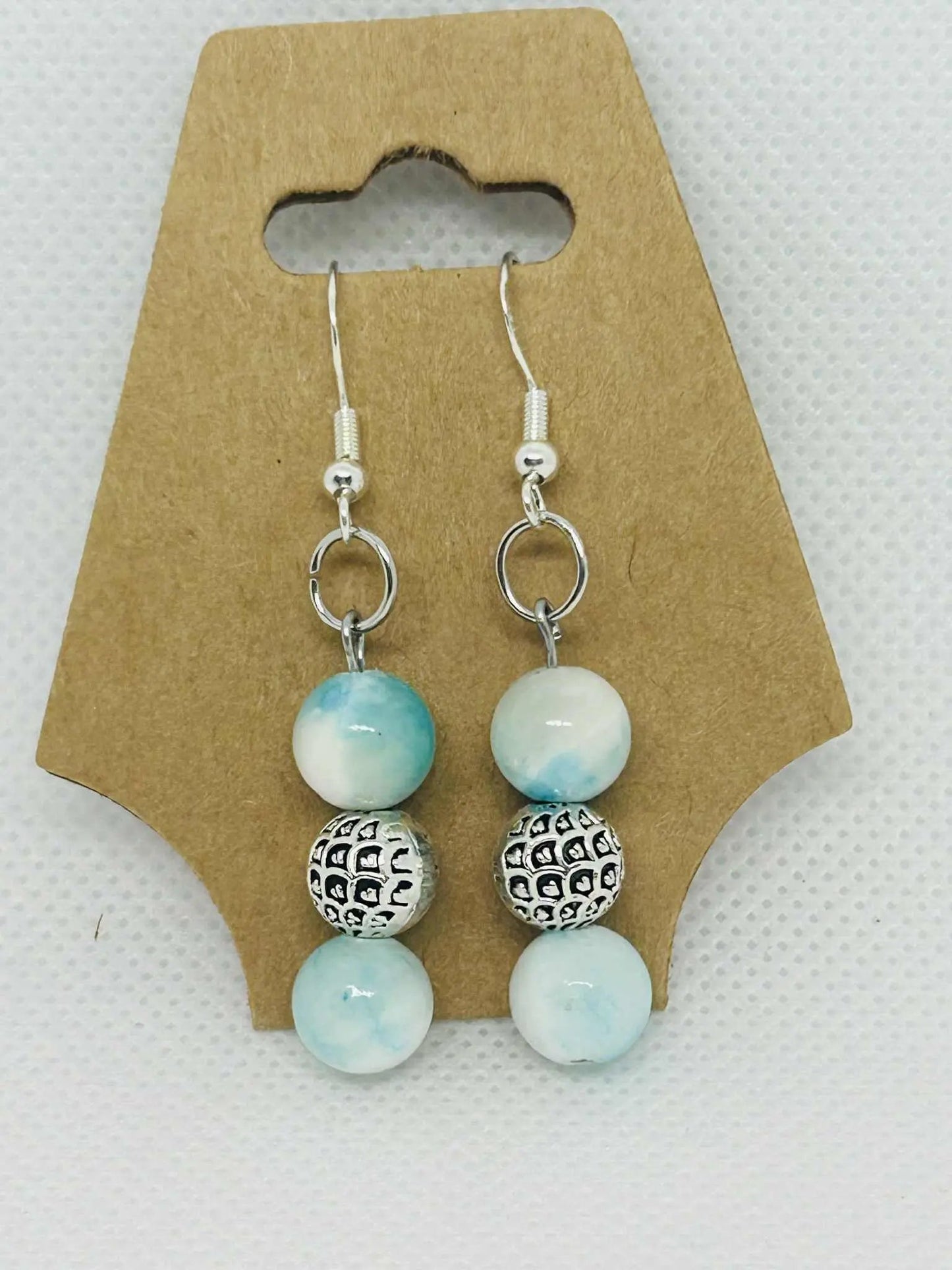 Boucle d'oreille en pierre naturelle Turquoise - Cabijou