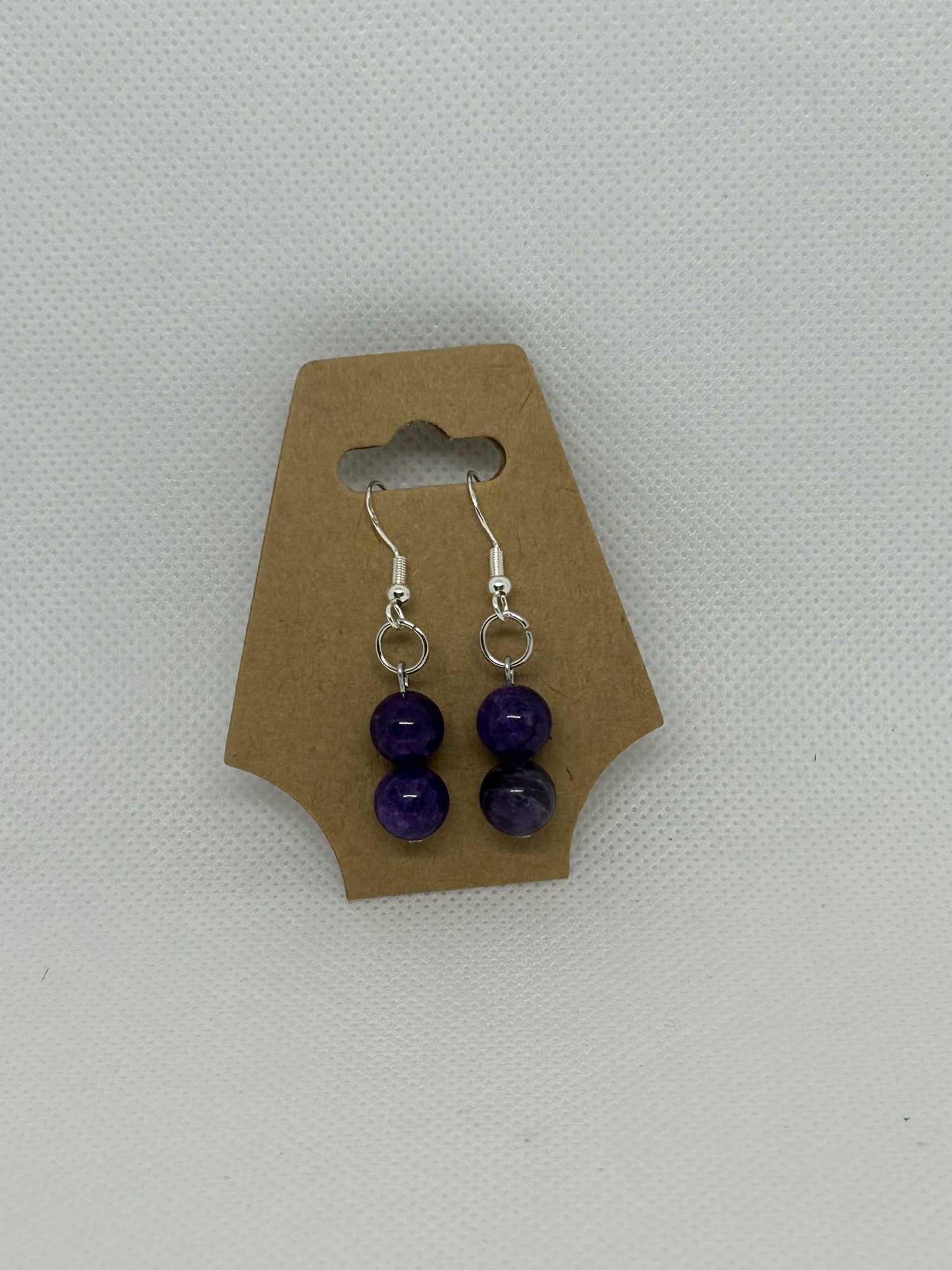 Boucles d'oreilles Améthyste - Cabijou