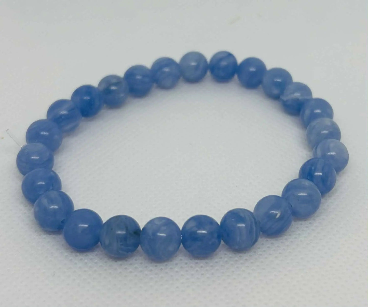 Bracelet en pierre naturelle Agate bleu - Cabijou