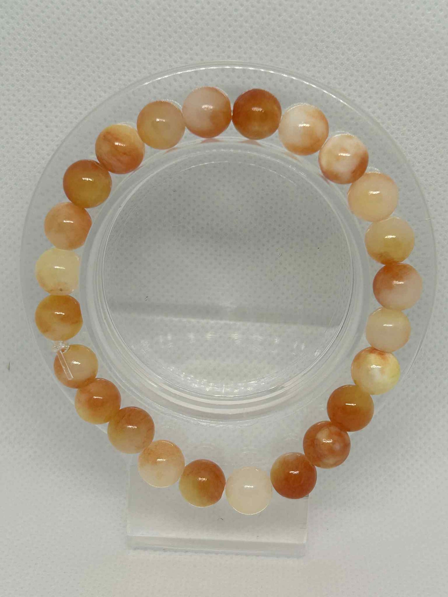 Parure bracelet et boucles d'oreilles Jade jaune - Cabijou