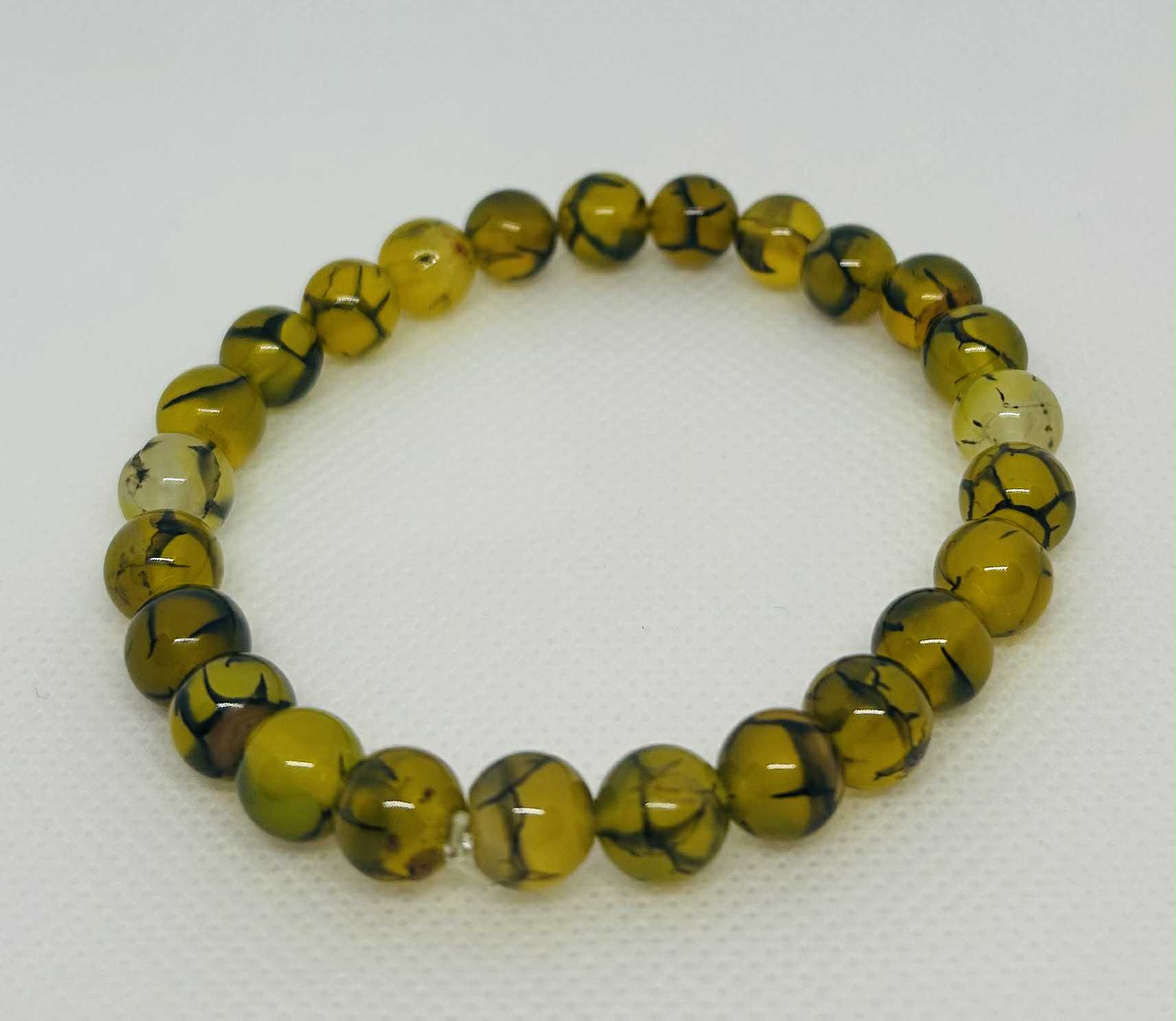 Bracelet en pierre naturelle veine de dragon Cabijou