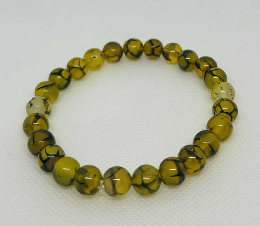 Bracelet en pierre naturelle veine de dragon