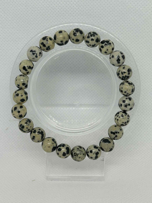Bracelet en pierre naturelle Dalmatienne