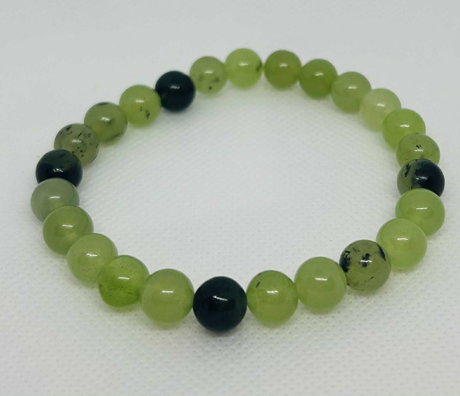 Bracelet en pierre naturelle Phrénite Cabijou