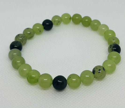 Bracelet en pierre naturelle Phrénite