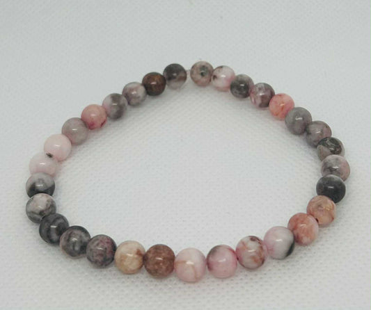 Bracelet en pierre naturelle rhodonite