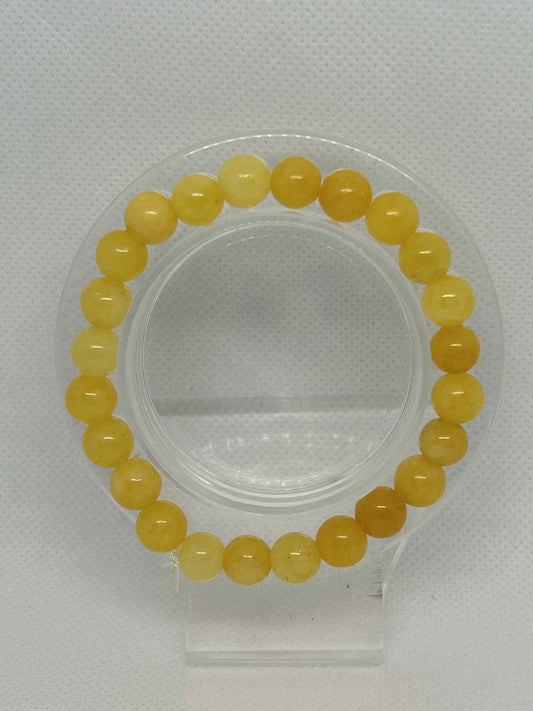Bracelet en pierre naturelle Jade jaune