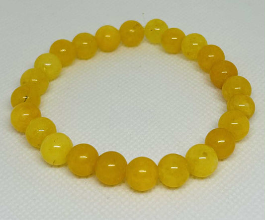 Bracelet en pierre naturelle Jade jaune