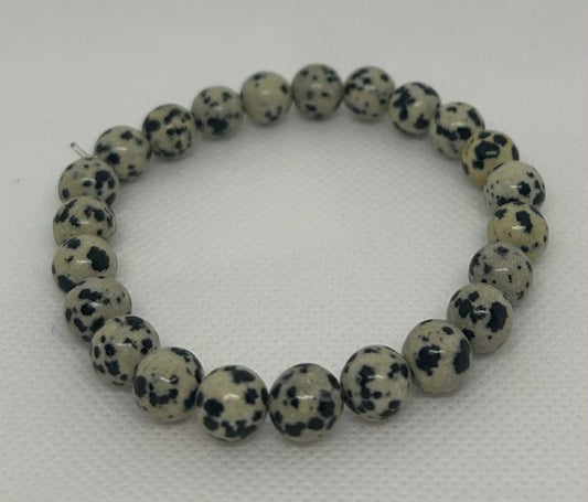 Bracelet en pierre naturelle Dalmatienne