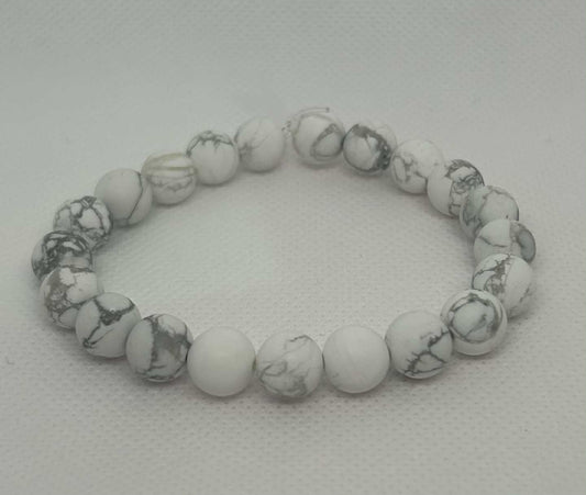 Bracelet en pierre naturelle Howlite