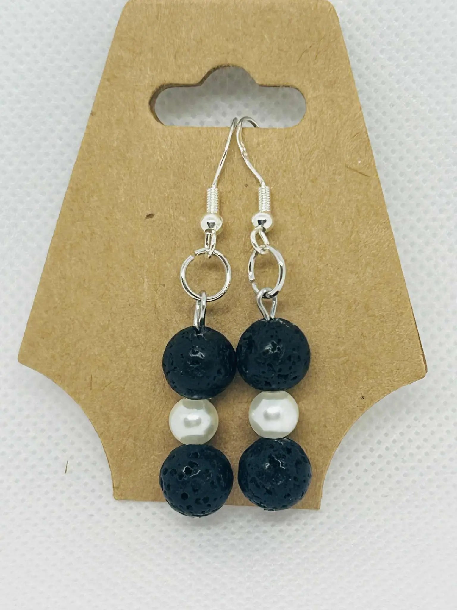 Boucle d'oreille en Pierre de lave - Cabijou