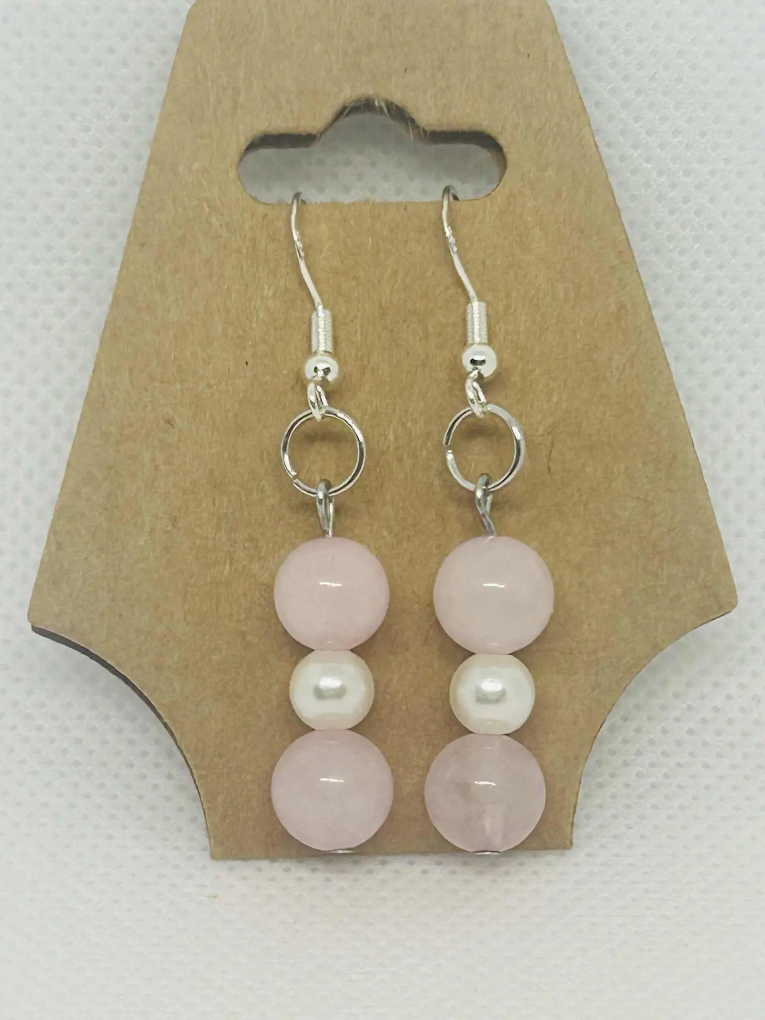 Boucle d'oreille en pierre naturelle Quartz - Cabijou