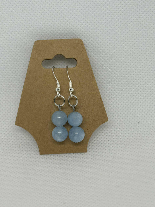 Boucles d'oreilles Aigue marine - Cabijou