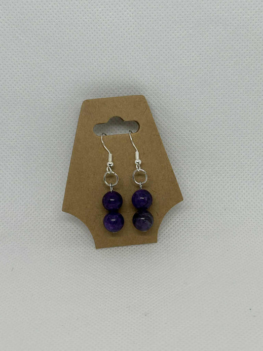Boucles d'oreilles Améthyste - Cabijou