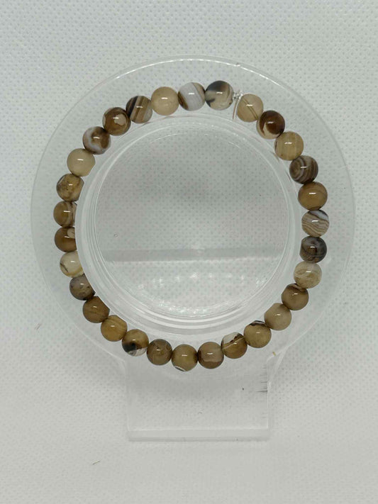 Bracelet en pierre naturelle Agate rayée - Cabijou