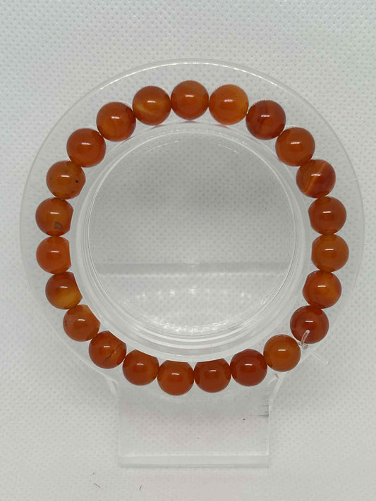 Bracelet en pierre naturelle Agate rouge - Cabijou