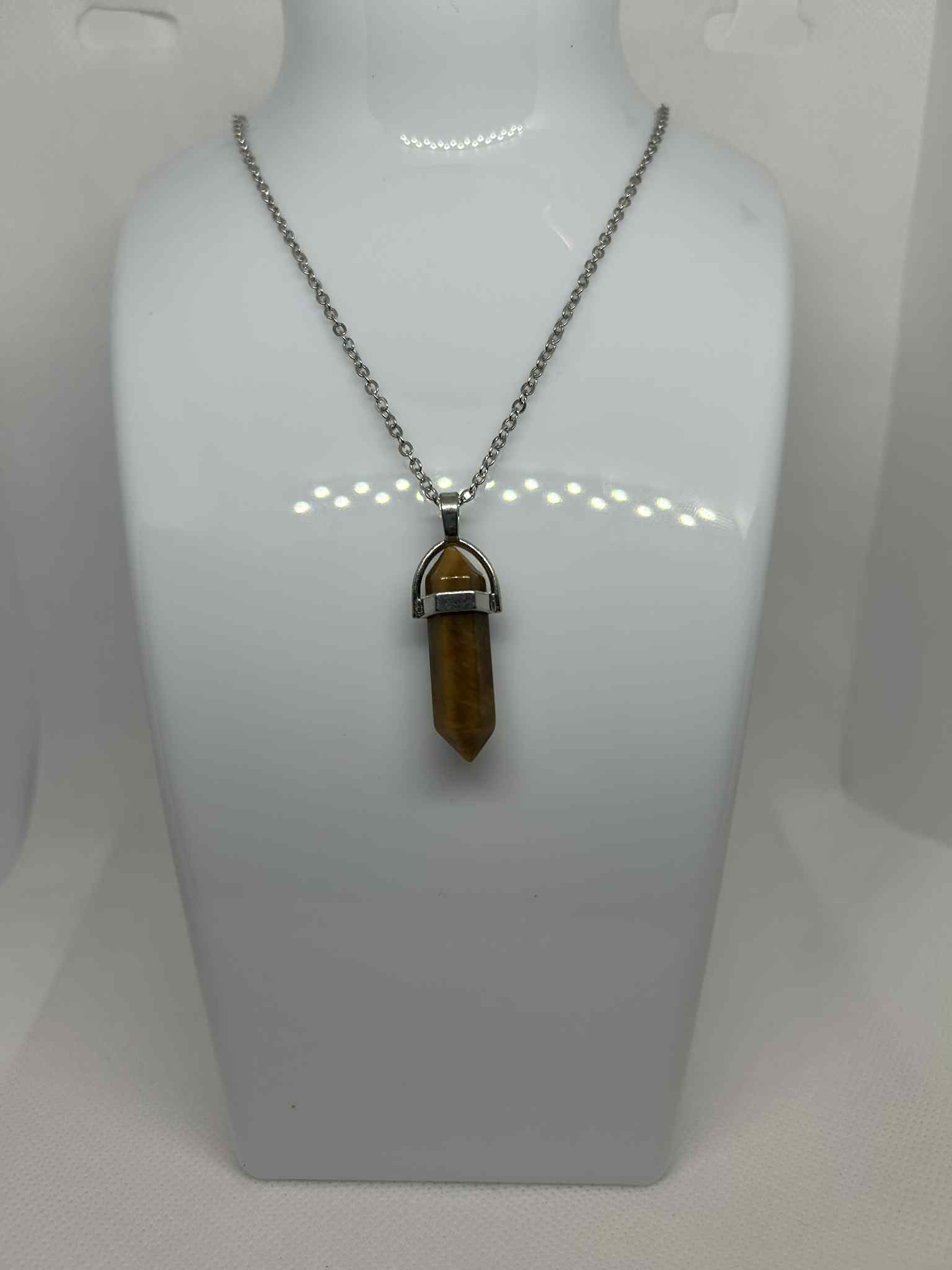Collier et son pendentif Oeil de tigre - Cabijou