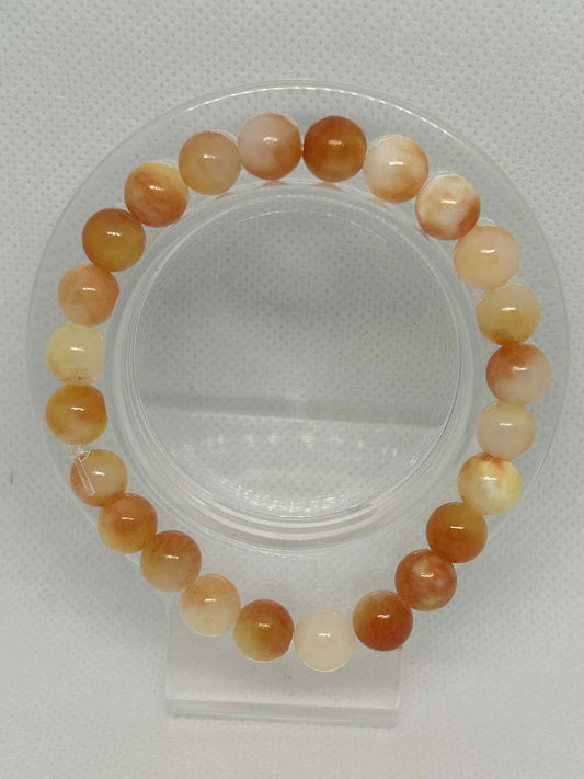 Parure bracelet et boucles d'oreilles Jade jaune - Cabijou